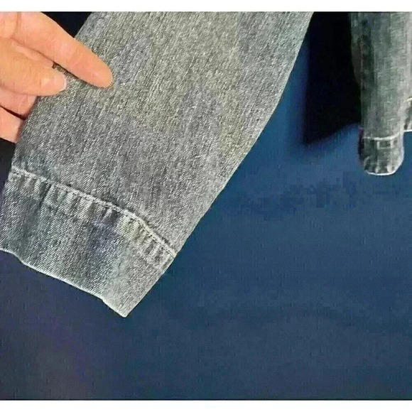 Chico’s Design Y2K Vintage 80’s 90’s Denim‎ Jean Jacket Woman’s Size 1 Med Wash - Picture 5 of 10